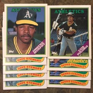 Topps Baseball Athletics Vintage Folders
